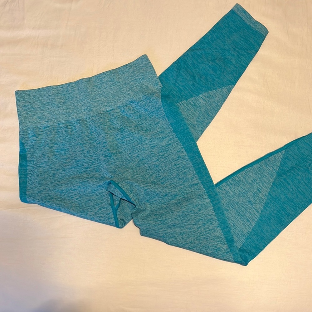 NEW VS PINK Blue Seamless Legging